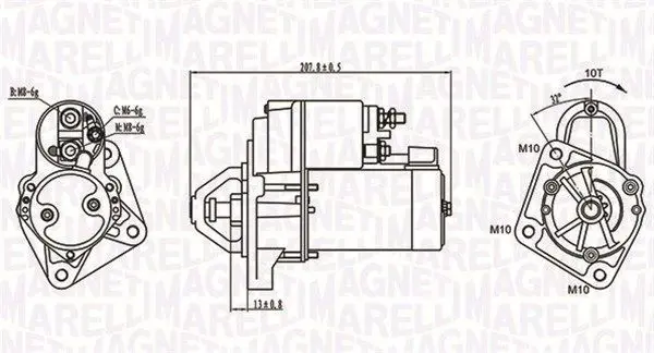 Handler.Part Starter Magneti Marelli 063721289010 1