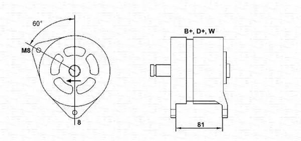 Handler.Part Alternator Magneti Marelli 063324233010 1