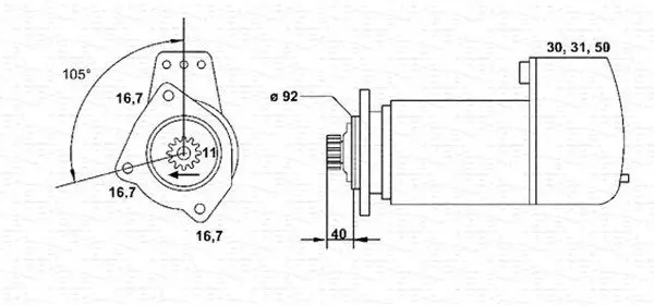 Handler.Part Starter Magneti Marelli 943252243010 1