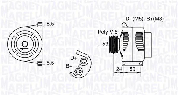 Handler.Part Alternator Magneti Marelli 063377007010 1