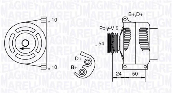 Handler.Part Alternator Magneti Marelli 063377027010 1