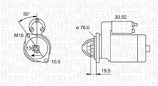 Handler.Part Starter Magneti Marelli 063721158010 1