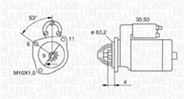 Handler.Part Starter Magneti Marelli 063721057010 1