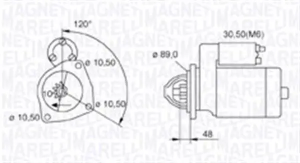 Handler.Part Starter Magneti Marelli 063721268010 1