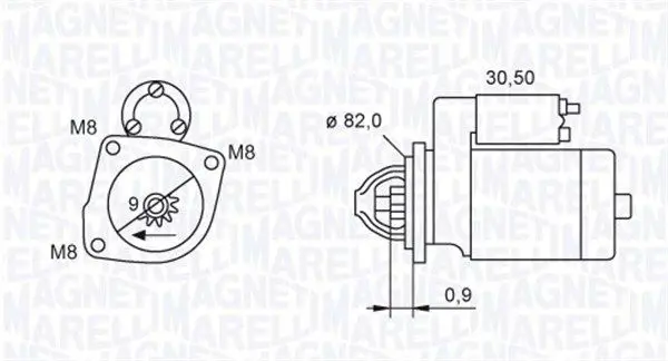 Handler.Part Starter Magneti Marelli 063721552010 1