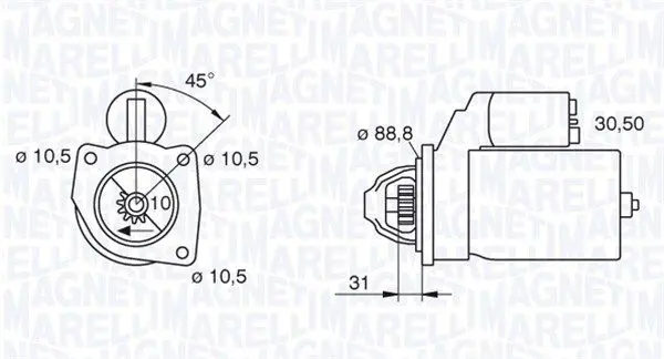 Handler.Part Starter Magneti Marelli 063227486010 1