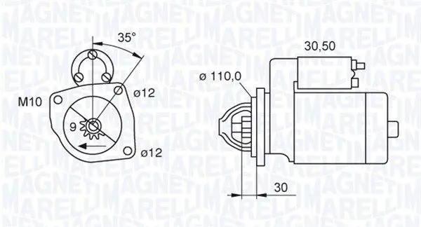 Handler.Part Starter Magneti Marelli 063522187740 1