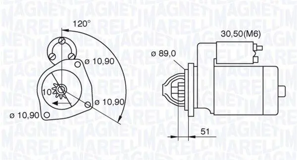 Handler.Part Starter Magneti Marelli 063522310160 1