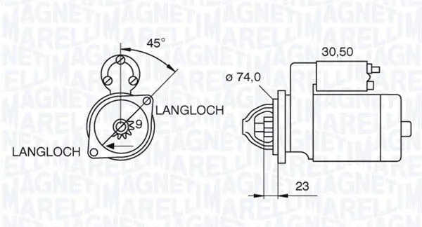 Handler.Part Starter Magneti Marelli 063521070780 1