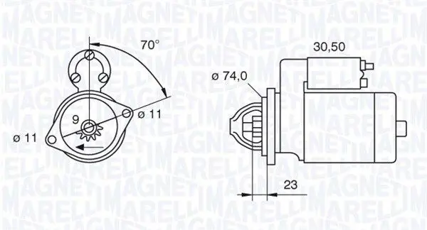 Handler.Part Starter Magneti Marelli 063521090350 1