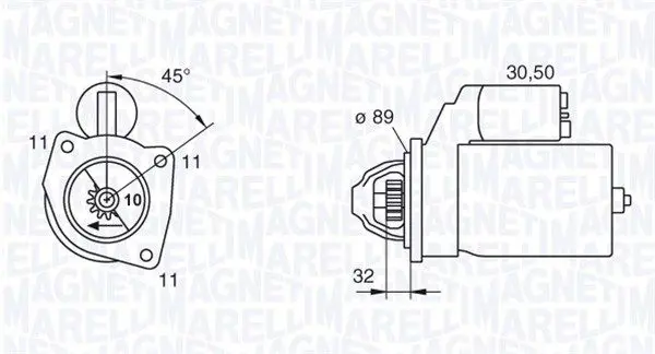 Handler.Part Starter Magneti Marelli 063227592010 1