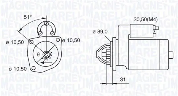 Handler.Part Starter Magneti Marelli 063522300060 1