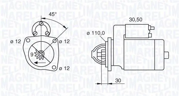 Handler.Part Starter Magneti Marelli 063522310110 1