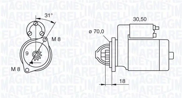 Handler.Part Starter Magneti Marelli 063521060140 1