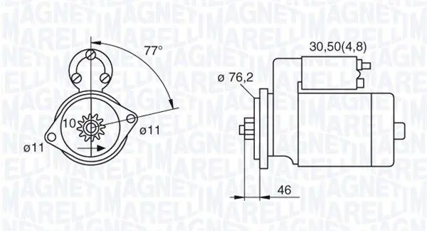 Handler.Part Starter Magneti Marelli 063521230160 1