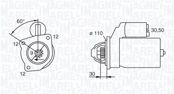 Handler.Part Starter Magneti Marelli 063217126010 1