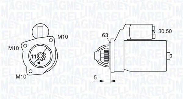 Handler.Part Starter Magneti Marelli 063280036010 1