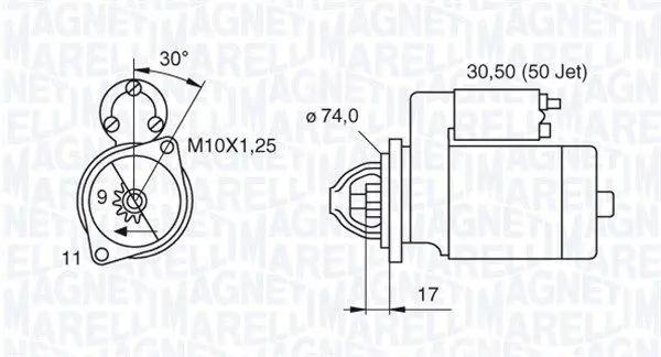 Handler.Part Starter Magneti Marelli 063280056010 1