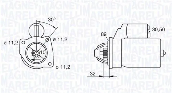 Handler.Part Starter Magneti Marelli 063207145010 1