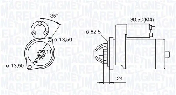 Handler.Part Starter Magneti Marelli 063216884010 1