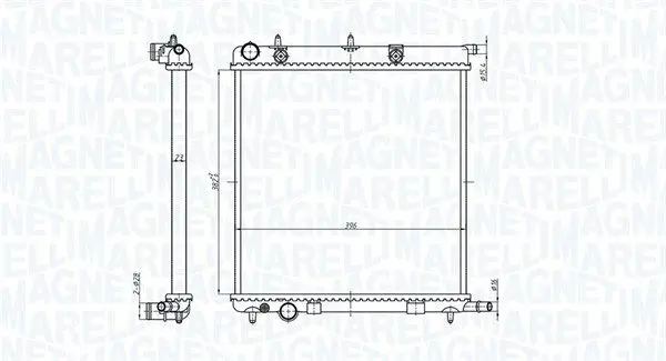 Handler.Part Radiator, engine cooling Magneti Marelli 350213819000 2