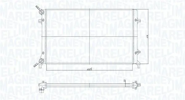 Handler.Part Radiator, engine cooling Magneti Marelli 350213853000 1