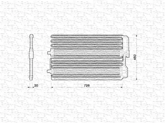 Handler.Part Condenser, air conditioning Magneti Marelli 350203213000 1