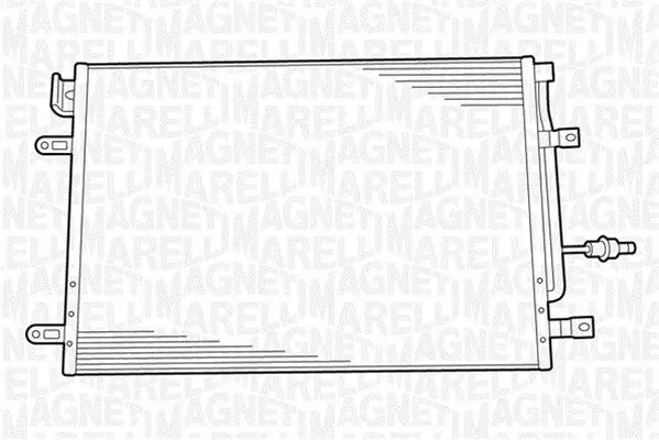 Handler.Part Condenser, air conditioning Magneti Marelli 350203230000 2