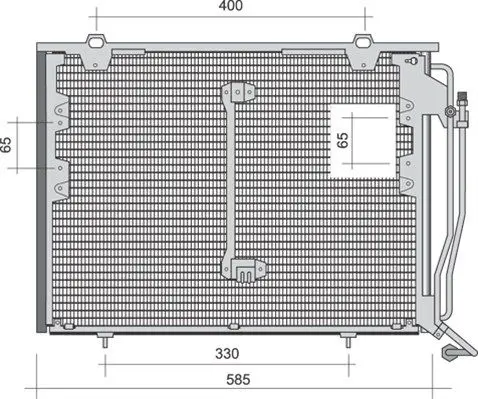 Handler.Part Condenser, air conditioning Magneti Marelli 350203262000 1