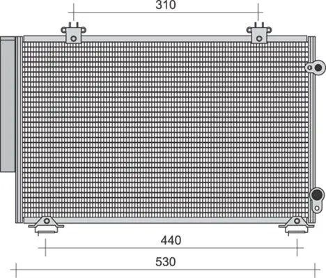 Handler.Part Condenser, air conditioning Magneti Marelli 350203271000 1