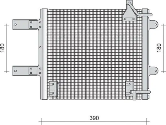 Handler.Part Condenser, air conditioning Magneti Marelli 350203290000 1