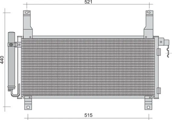 Handler.Part Condenser, air conditioning Magneti Marelli 350203348000 1