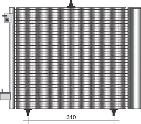 Handler.Part Condenser, air conditioning Magneti Marelli 350203384000 1