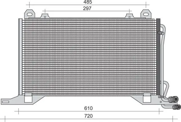 Handler.Part Condenser, air conditioning Magneti Marelli 350203393000 1