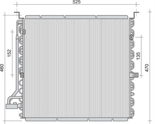 Handler.Part Condenser, air conditioning Magneti Marelli 350203455000 1