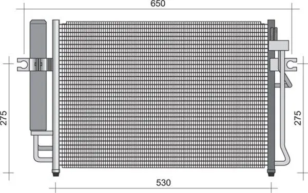 Handler.Part Condenser, air conditioning Magneti Marelli 350203473000 1