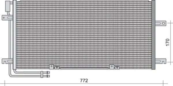 Handler.Part Condenser, air conditioning Magneti Marelli 350203477000 1