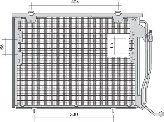 Handler.Part Condenser, air conditioning Magneti Marelli 350203485000 1