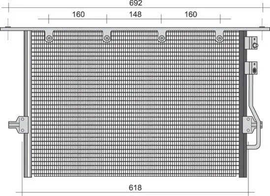 Handler.Part Condenser, air conditioning Magneti Marelli 350203494000 1