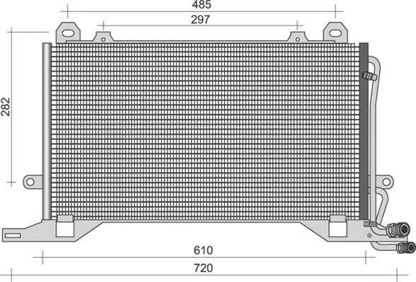 Handler.Part Condenser, air conditioning Magneti Marelli 350203495000 1