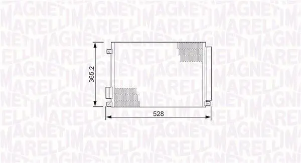 Handler.Part Condenser, air conditioning Magneti Marelli 350203497000 1