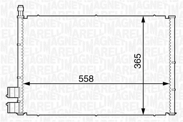 Handler.Part Condenser, air conditioning Magneti Marelli 350203605000 1