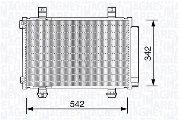 Handler.Part Condenser, air conditioning Magneti Marelli 350203673000 1