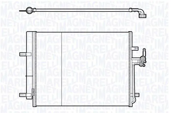 Handler.Part Condenser, air conditioning Magneti Marelli 350203712000 1