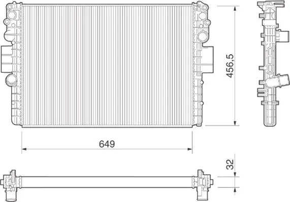 Handler.Part Radiator, engine cooling Magneti Marelli 350213016000 1