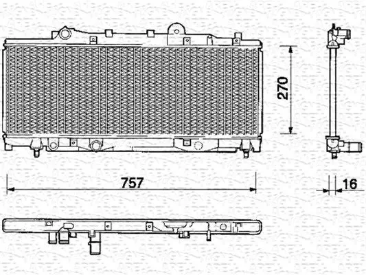 Handler.Part Radiator, engine cooling Magneti Marelli 350213115000 1