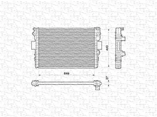 Handler.Part Radiator, engine cooling Magneti Marelli 350213169000 1