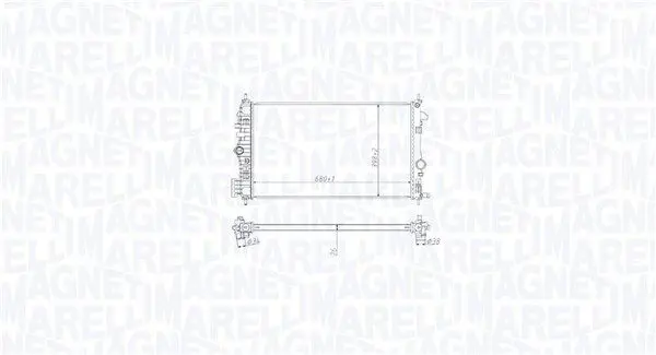 Handler.Part Radiator, engine cooling Magneti Marelli 350213213000 1