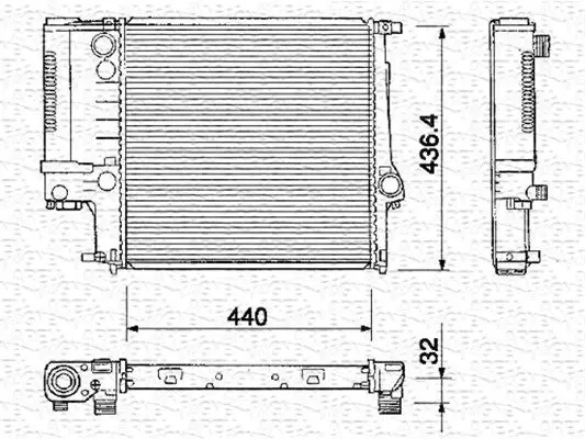 Handler.Part Radiator, engine cooling Magneti Marelli 350213218000 1