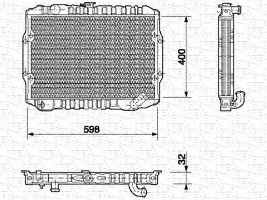 Handler.Part Radiator, engine cooling Magneti Marelli 350213549000 1